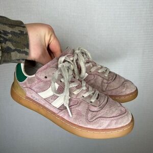 Coolway Goal Pink Suede Retro Gum Sole Sneakers Womens Size 7 EUR 37